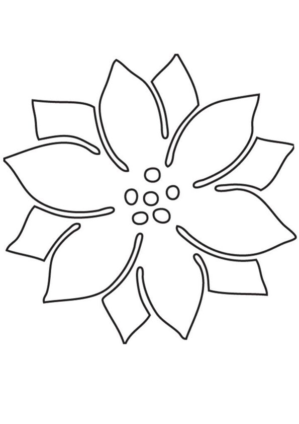 Coloring pages coloring pages of poinsettia for kids