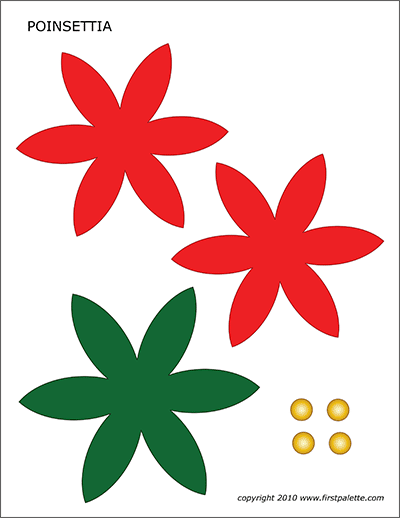 Poinsettia pattern free printable templates coloring pages