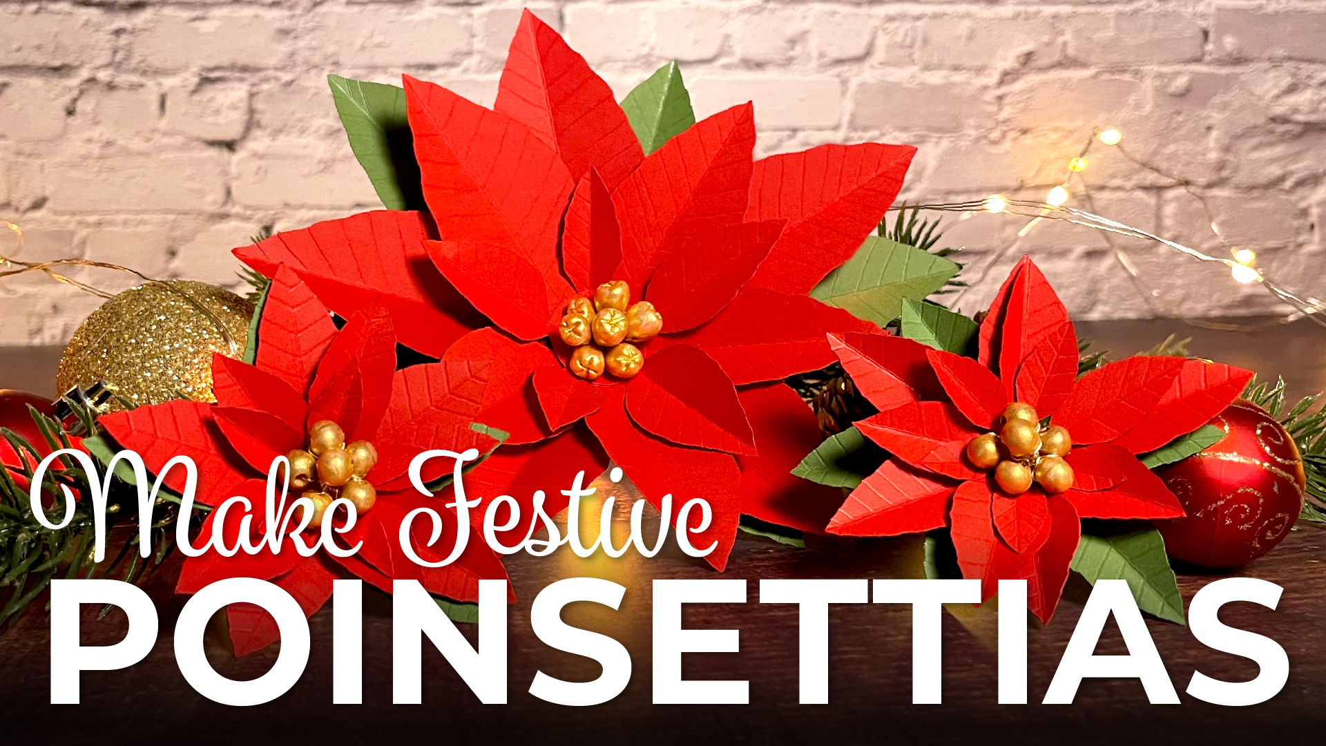 How to make paper poinsettia flowers