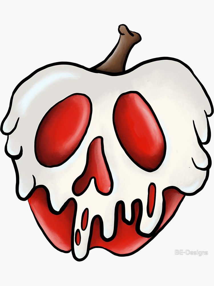 Poison apple sticker for sale by be