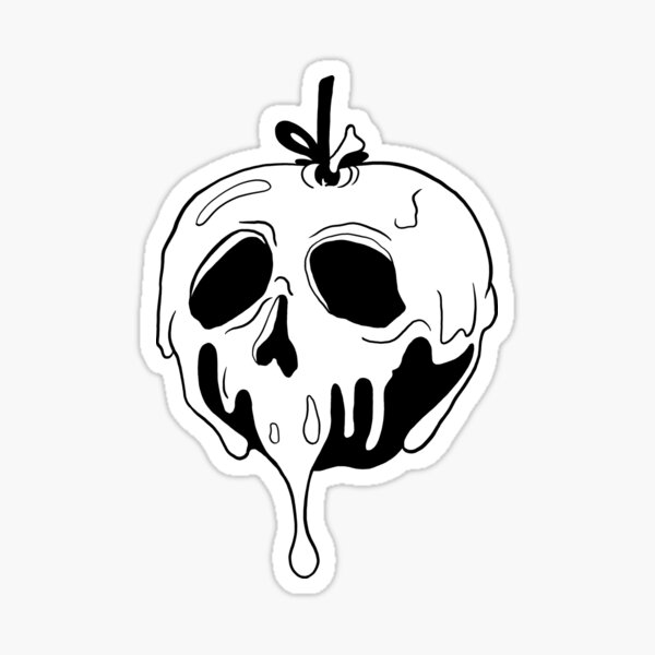 Poison apple sticker for sale by jessie waters