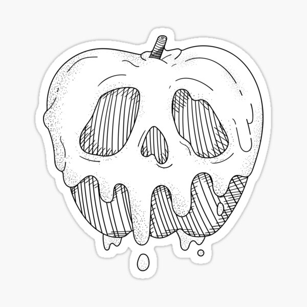 Poison apple sticker for sale by cadendavisdgn