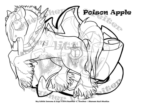 Coloring book pages â my little demon