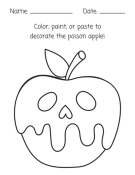 Color paint paste poison apple art activity by semperviren heights