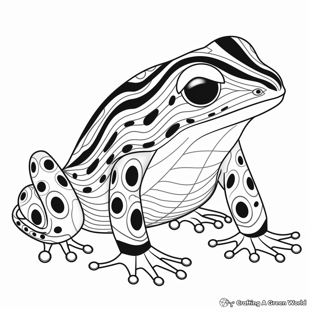 Poison dart frog coloring pages