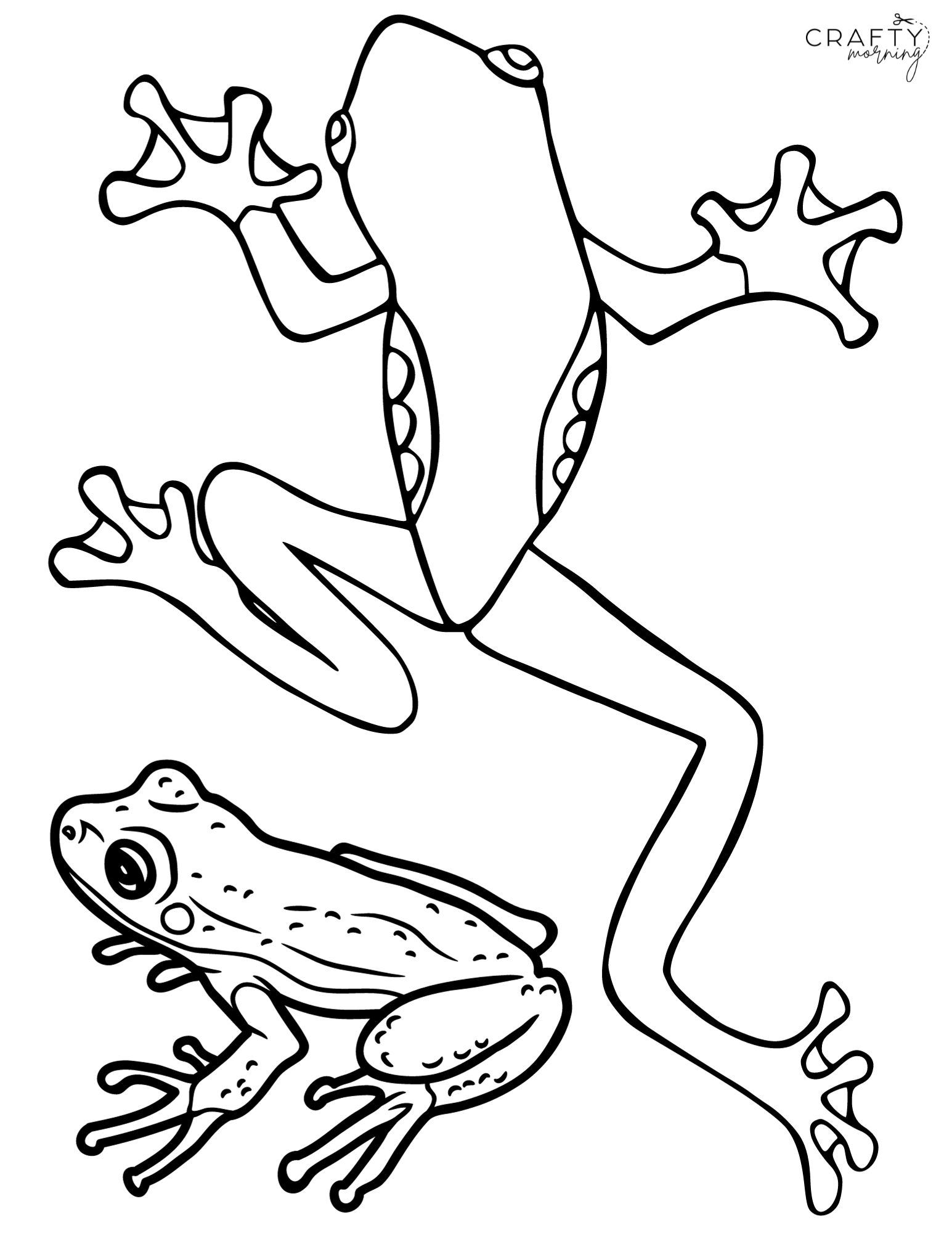 Free frog coloring pages to print