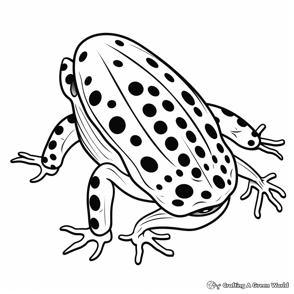 Poison dart frog coloring pages