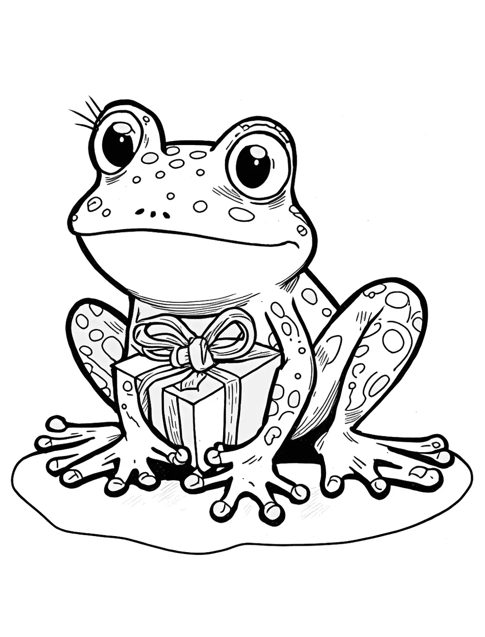 Frog coloring pages by coloringpageswk on