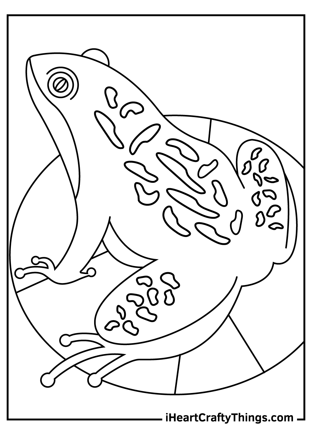 Frog coloring pages free printables