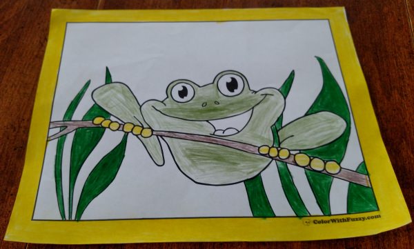 Frog coloring pages hopping good fun and customizable