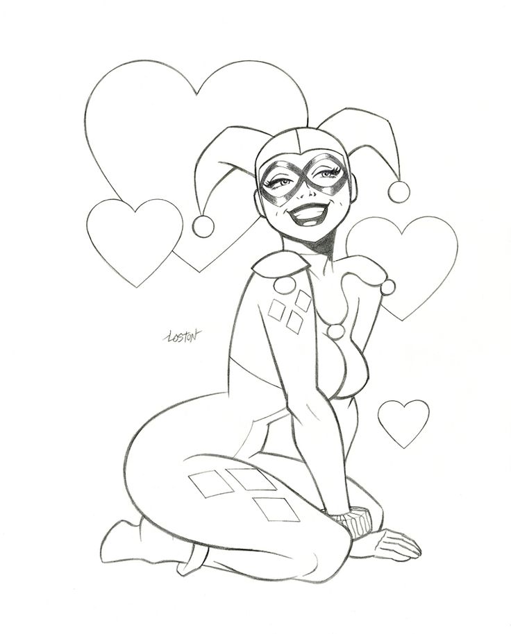 Harley quinn coloring pages harley quinn drawing harley quinn print harley quinn tattoo