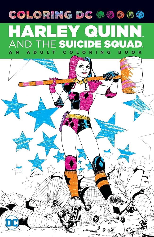 Harley quinn the suicide squad an adult coloring book various books