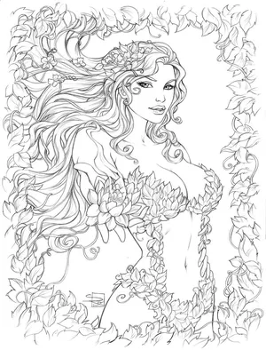 Poison ivy coloring pages