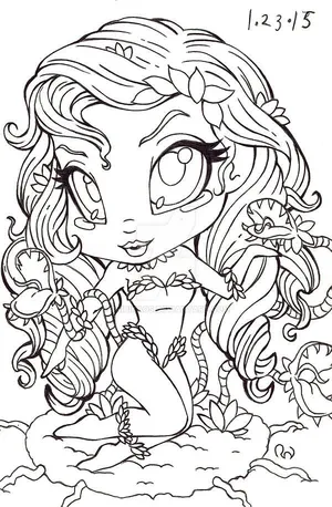 Poison ivy coloring pages