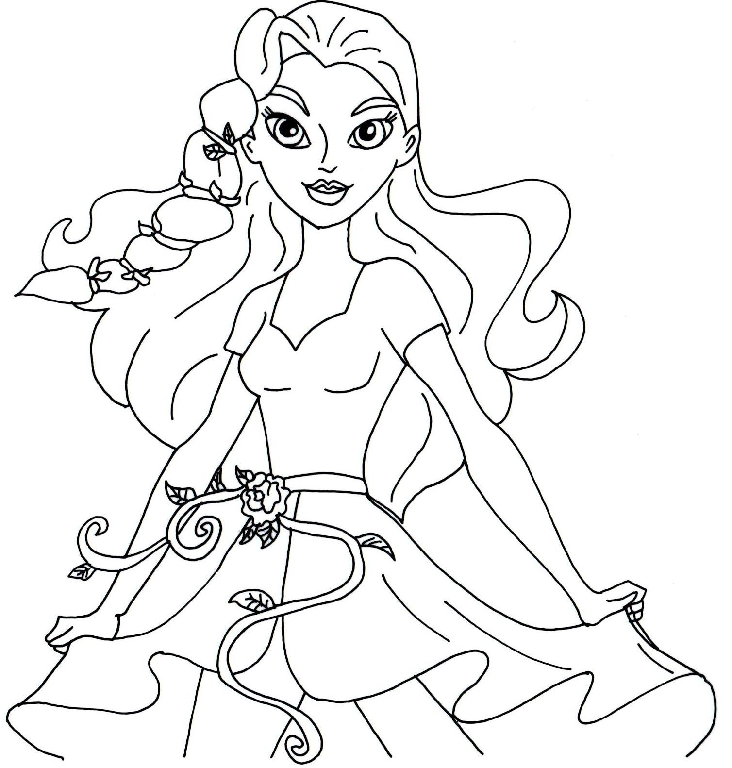 Dc superhero girls coloring pages