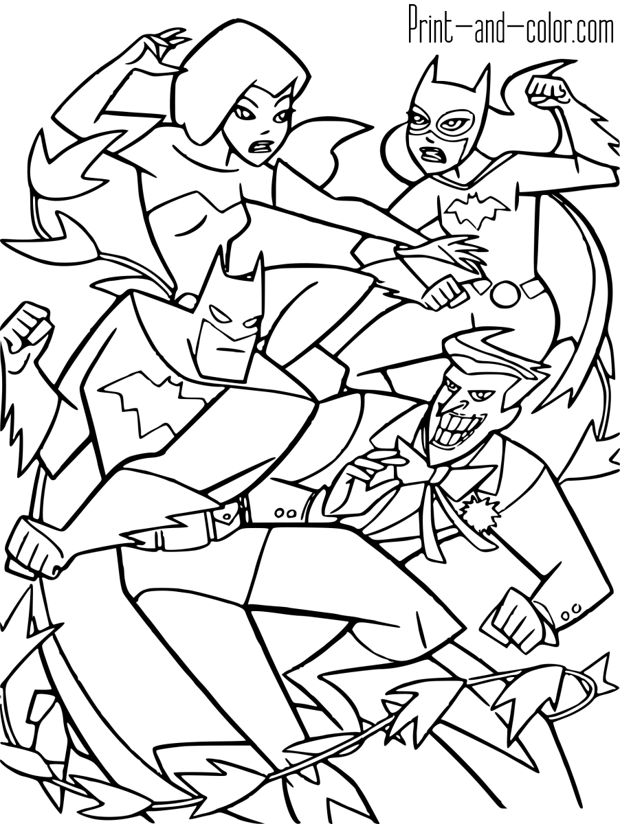 Batman coloring pages print and color