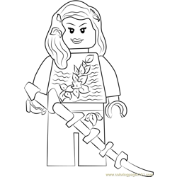 Lego poison ivy coloring pages for kids