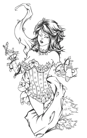 Poison ivy coloring pages