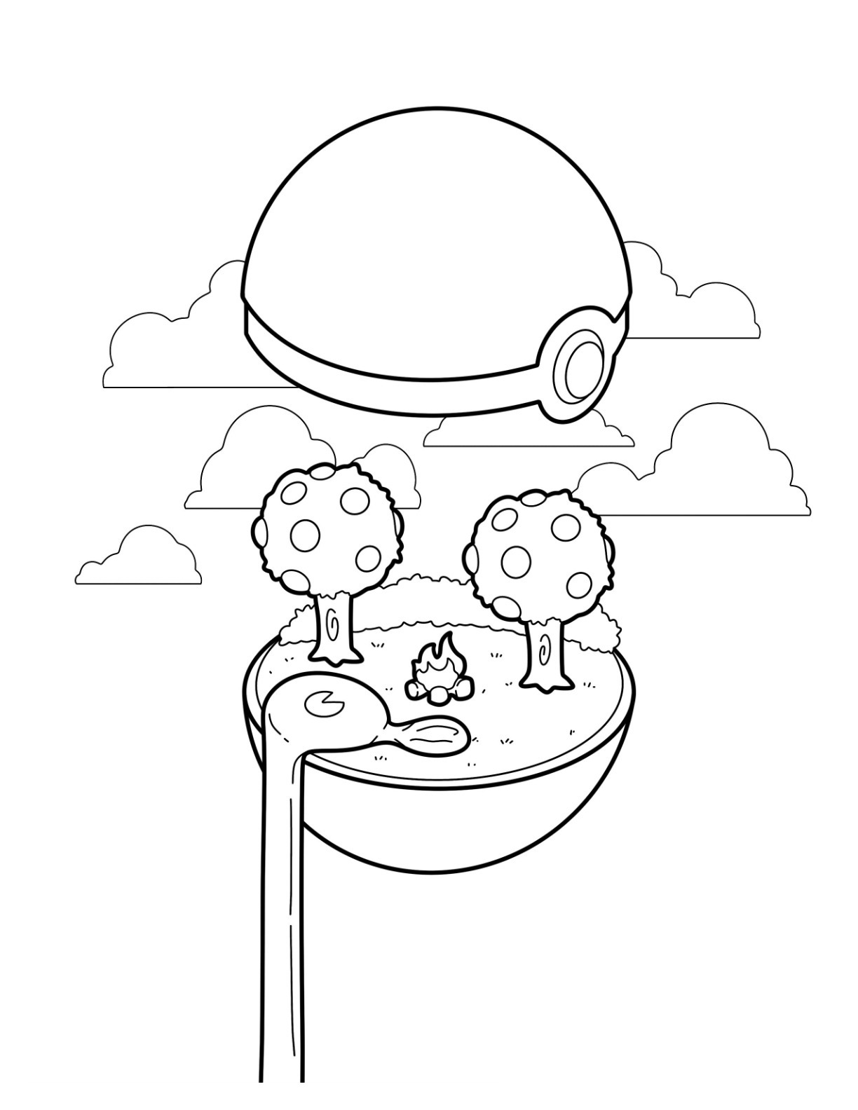 Pokeball coloring pages by coloringpageswk on