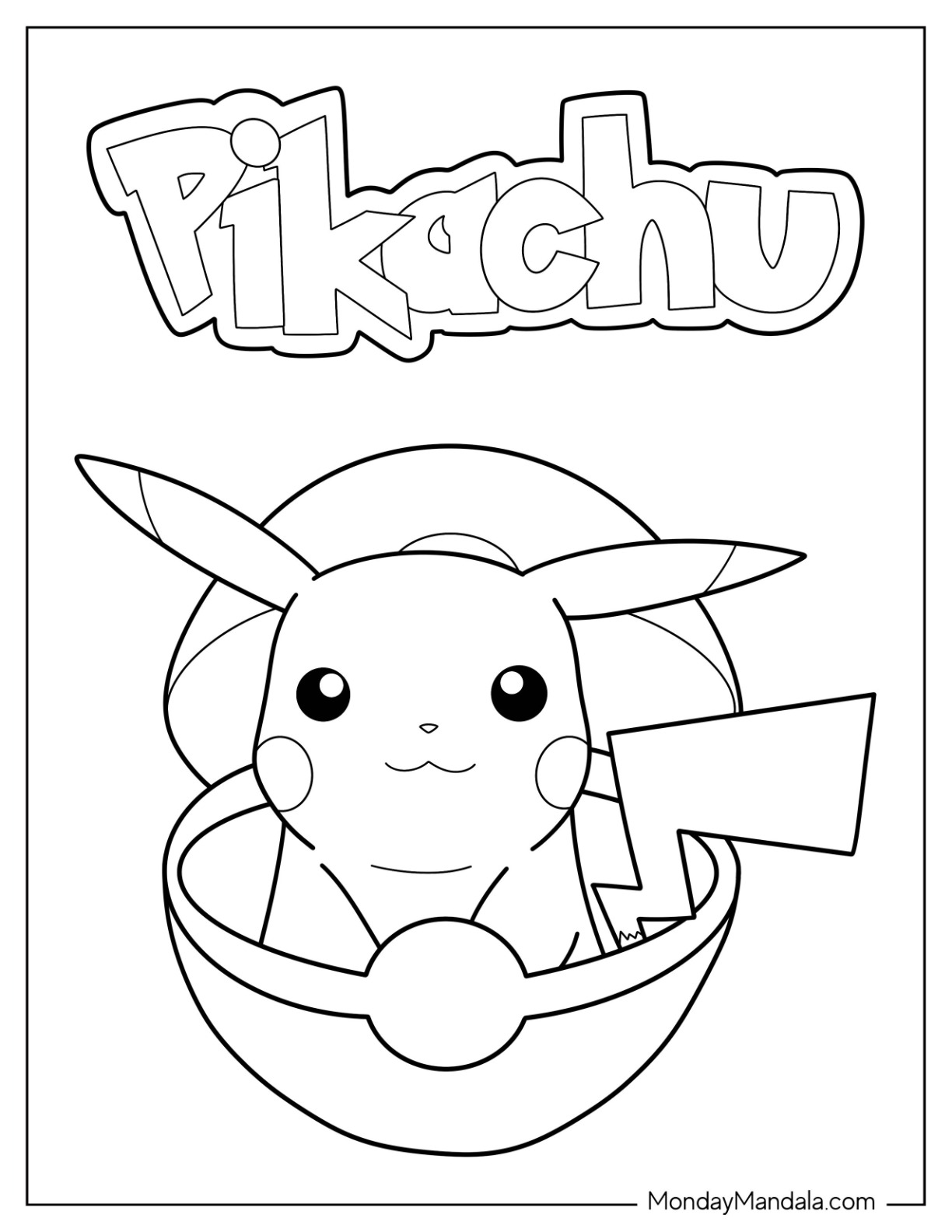 Pokãball coloring pages free pdf printables