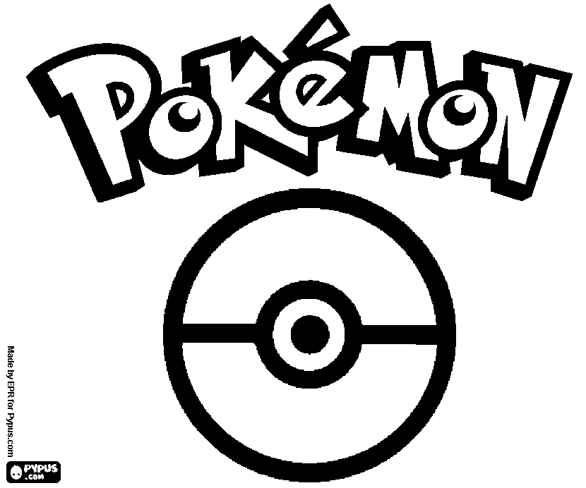 Pokemon ball coloring page