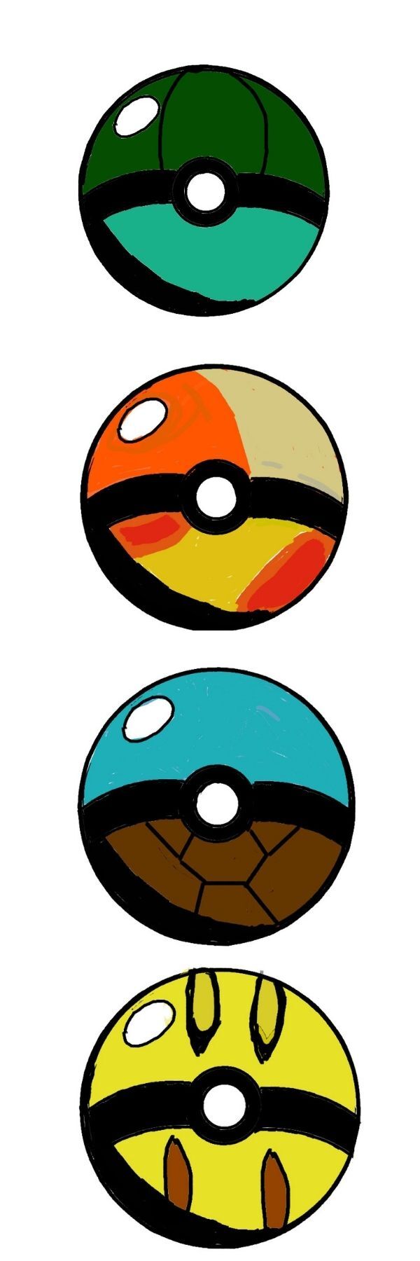 Starter pokeballs bookmark