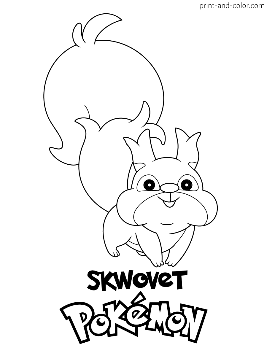 Pokemon sword and shield coloring pages print and color