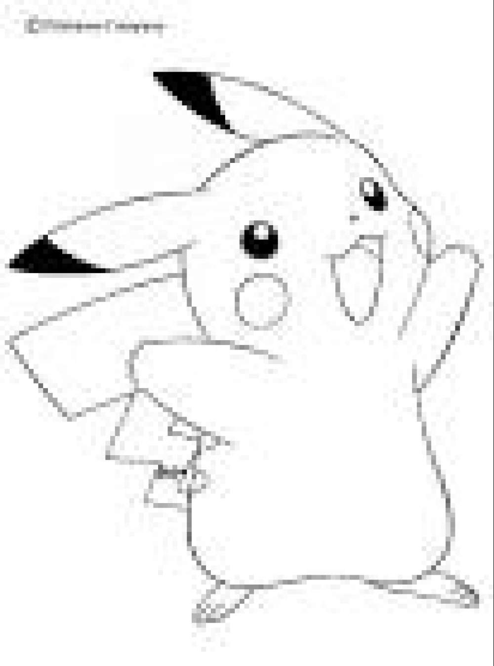 Pokemon coloring pages pikachu