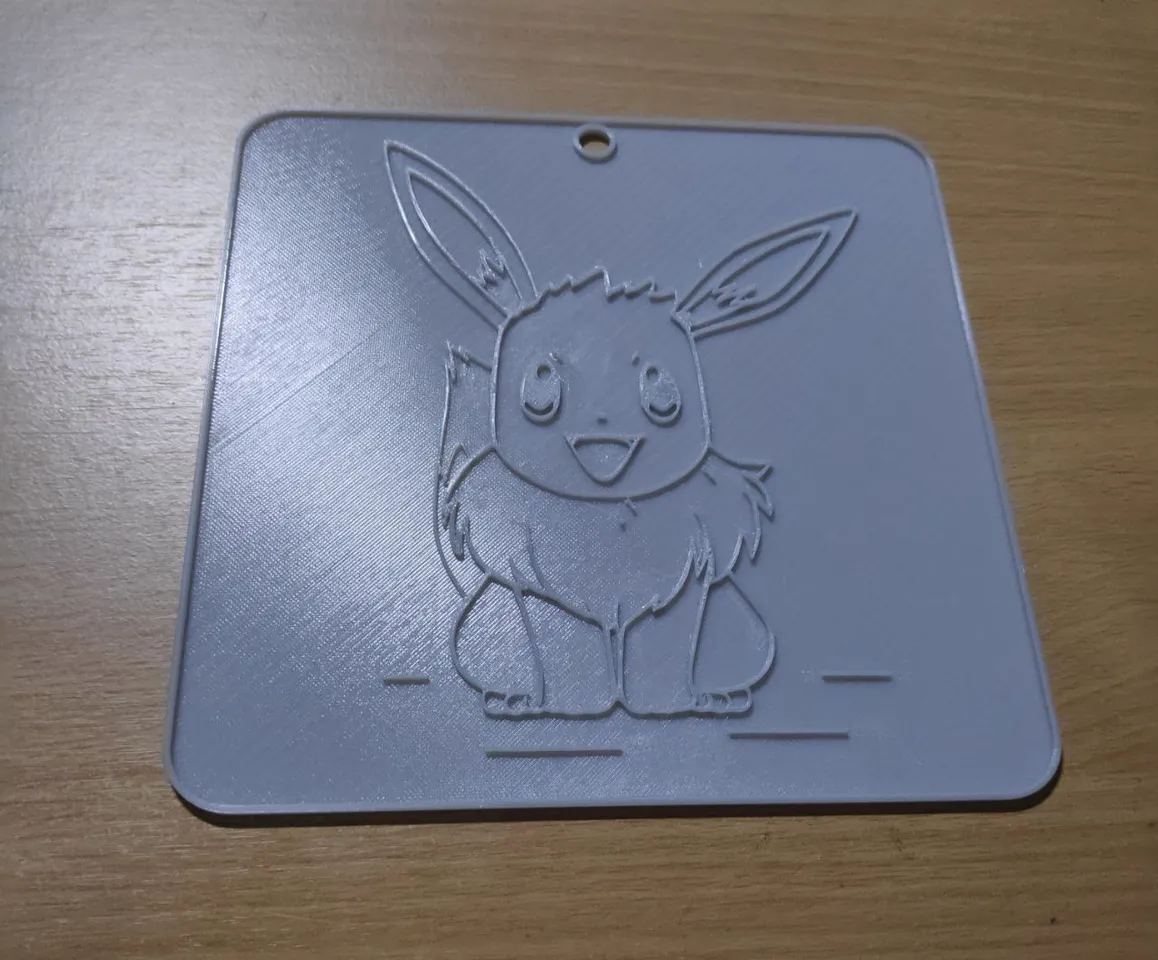 D printed coloring page eevee by sirong download free stl model