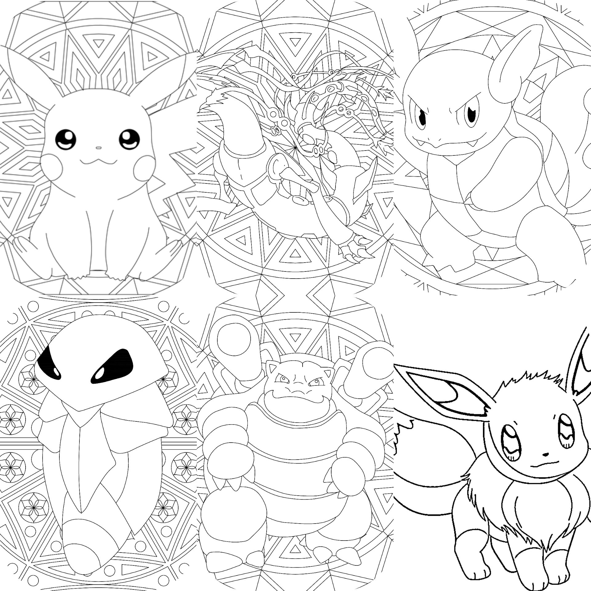 Printed pokemon colouring sheets buy one get a free pack of pokemon stickers