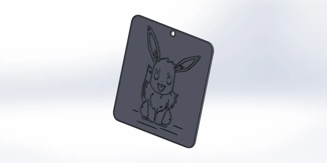 D printed coloring page eevee by sirong download free stl model