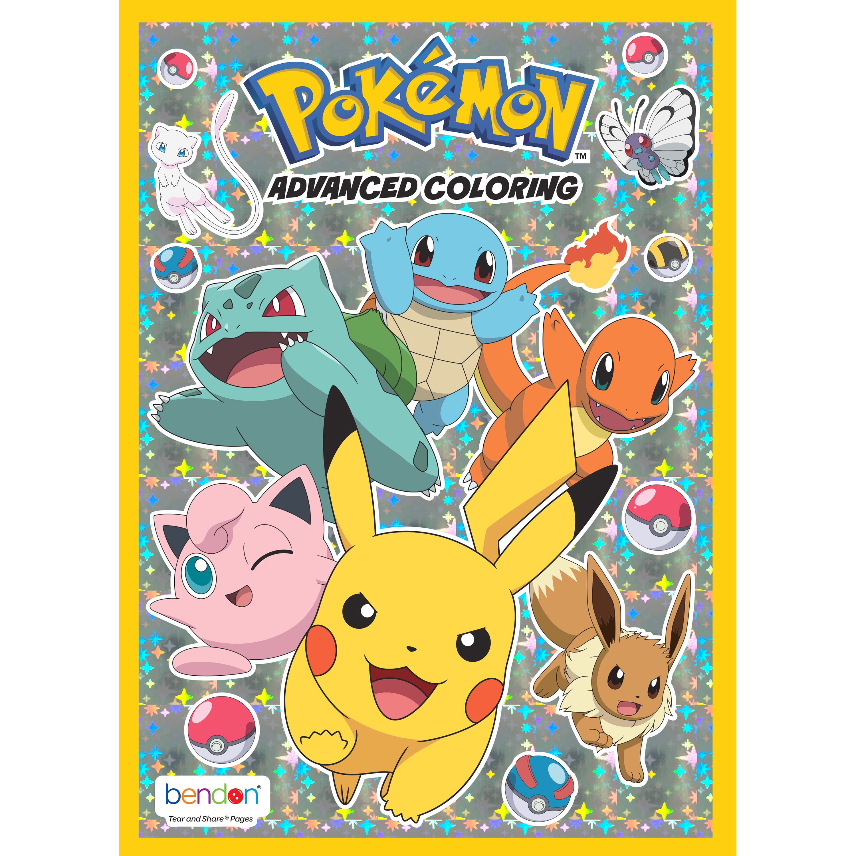 Pokemon page advanced coloring book paperback