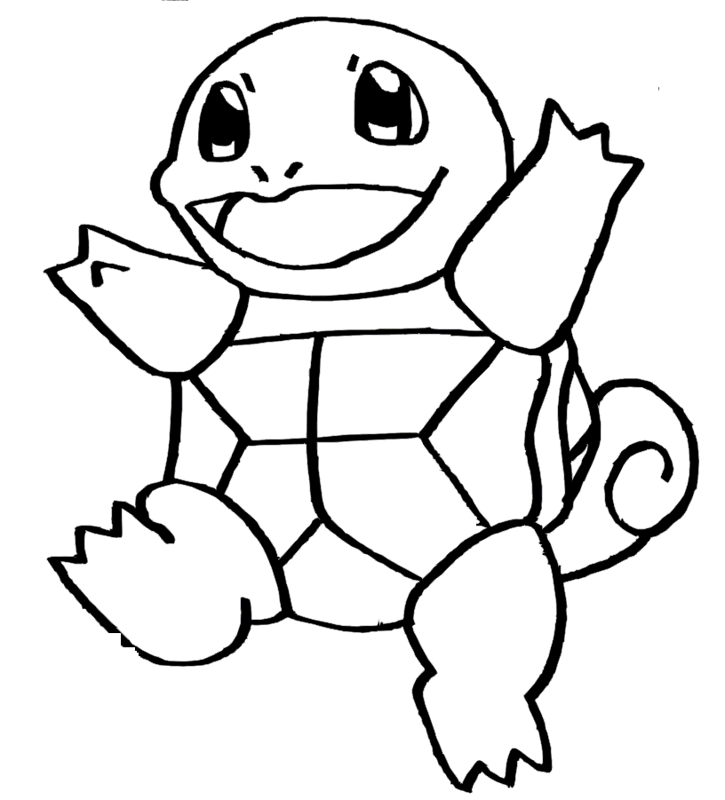 Squirtle coloring pages printable for free download