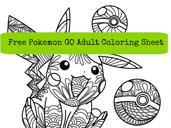 Free pokemon go coloring sheet â craft gossip