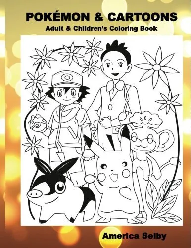 Pokemon rtoons adult children s coloring book adult ch