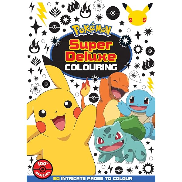 Pokemon super deluxe adult colouring pokemon unknown author books