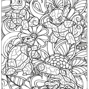 Pokemon colouring pages evolution colouring