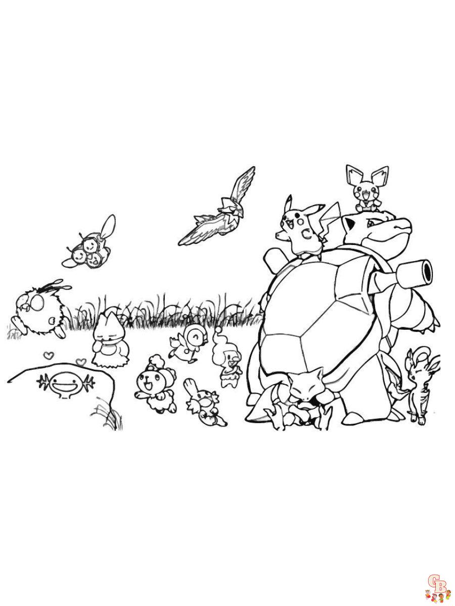 Pokemon coloring pages free printable sheets at