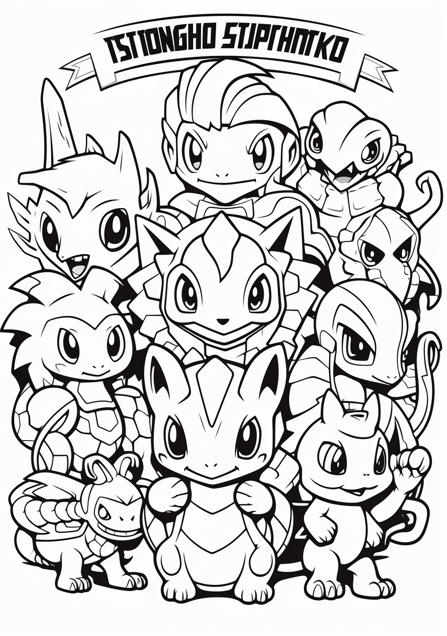 Generation pokemon coloring s