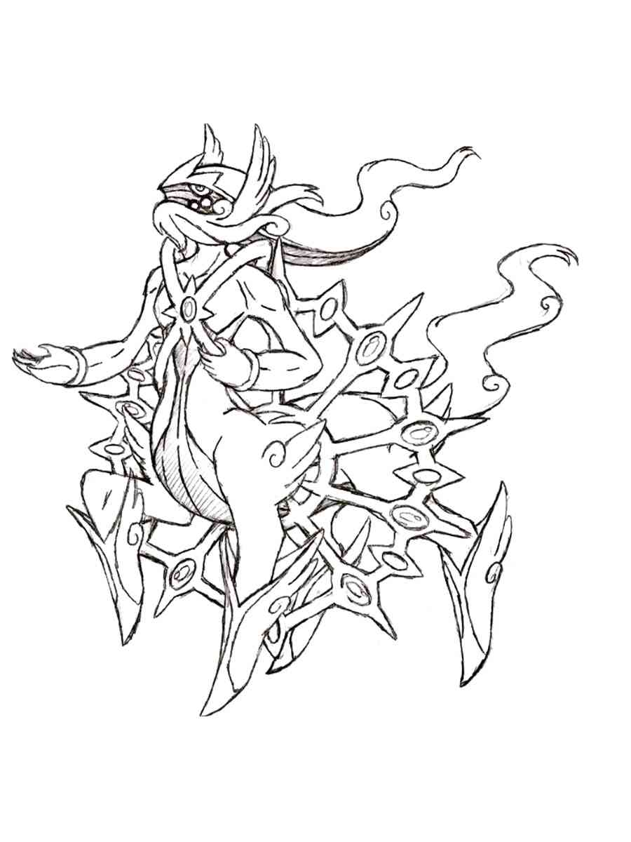 Pokemon arceus coloring pages