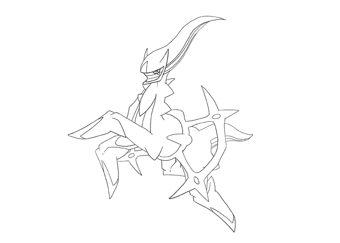 Arceus pokemon coloring pages