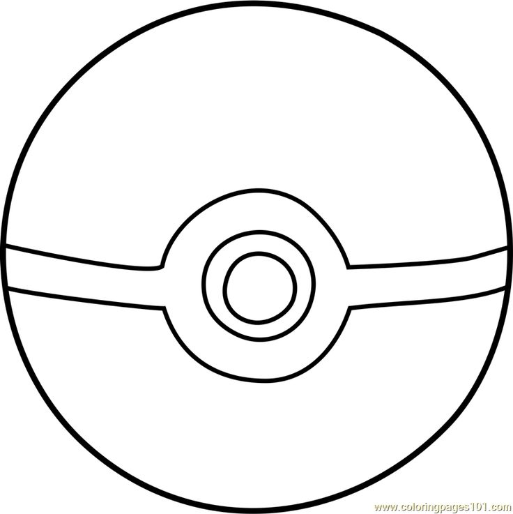 Pokeball pokemon loring page for kids