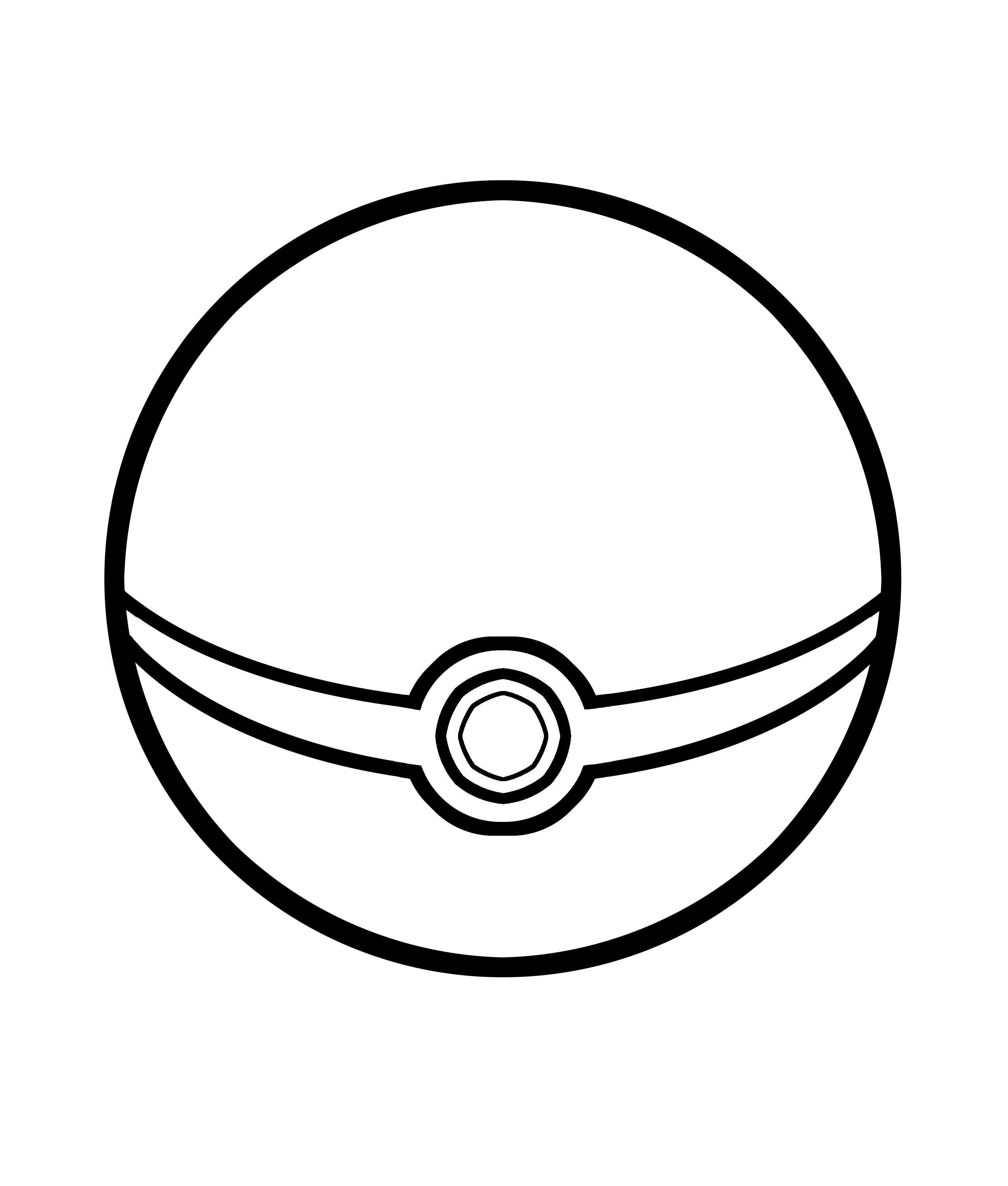 Poke ball line art by falco on