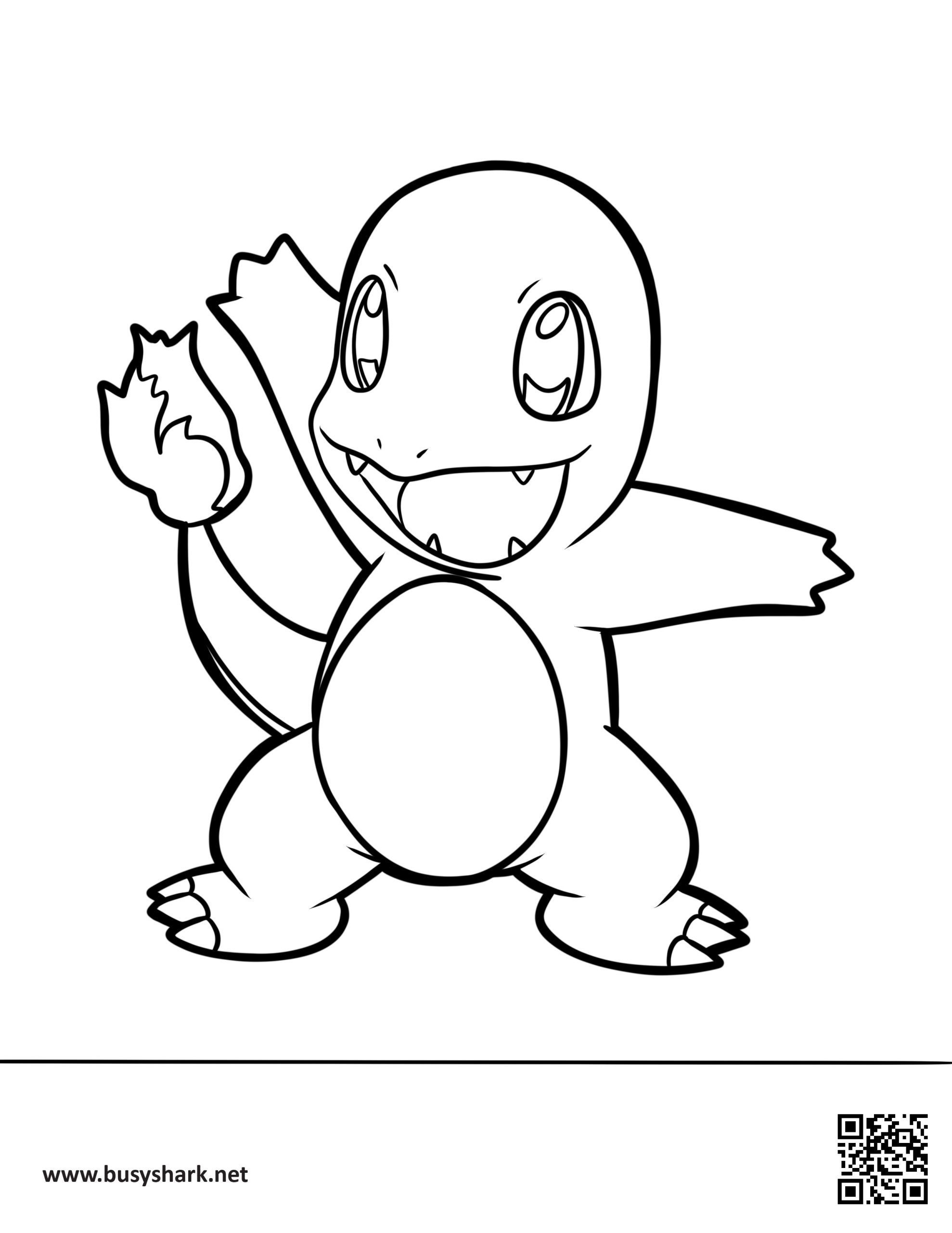 Charmander coloring page