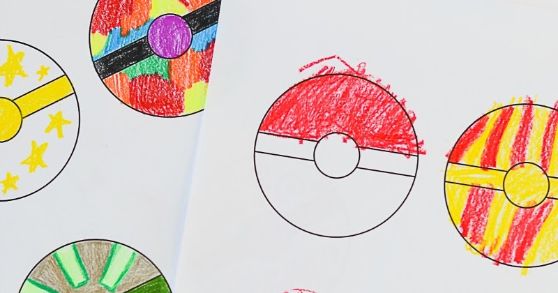 Free printable pokeballs coloring sheet for kids and next es l