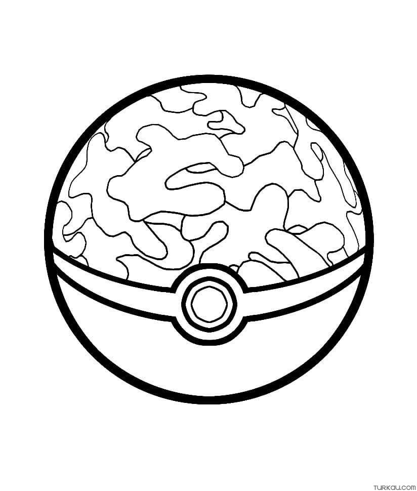 Pokeball coloring pages