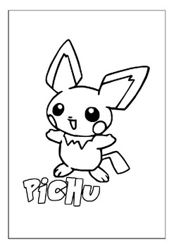 Printable pichu coloring pages collection for kids where art meets pokãmon