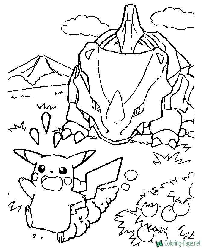 Pokemon coloring pages