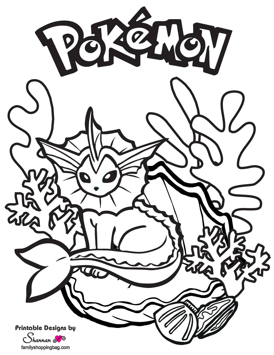 Free printable pokemon coloring pages and more lil shannie