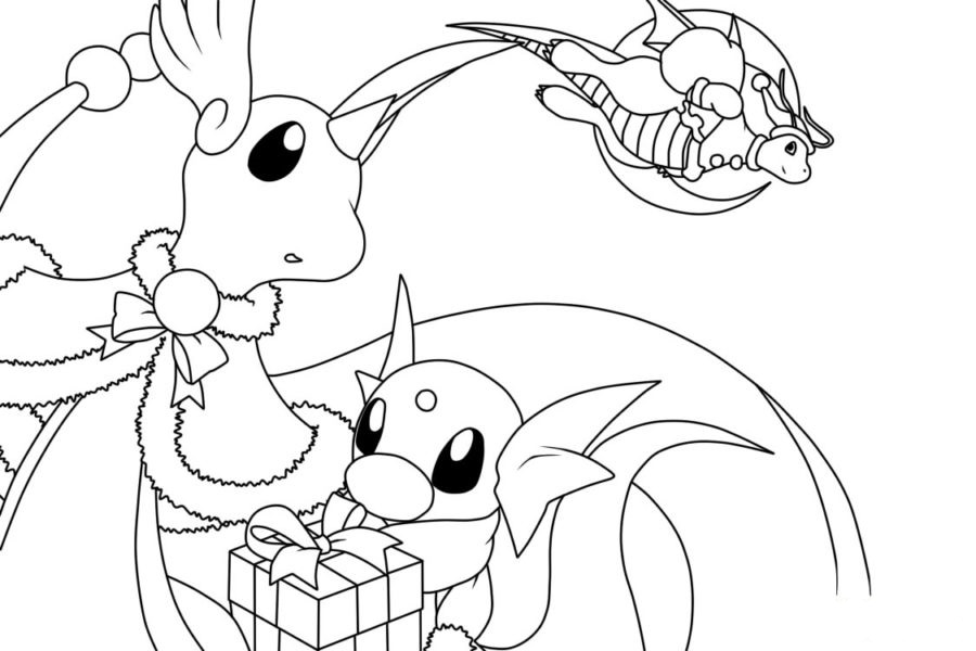 Pokemon christmas coloring pages by coloringpageswk on